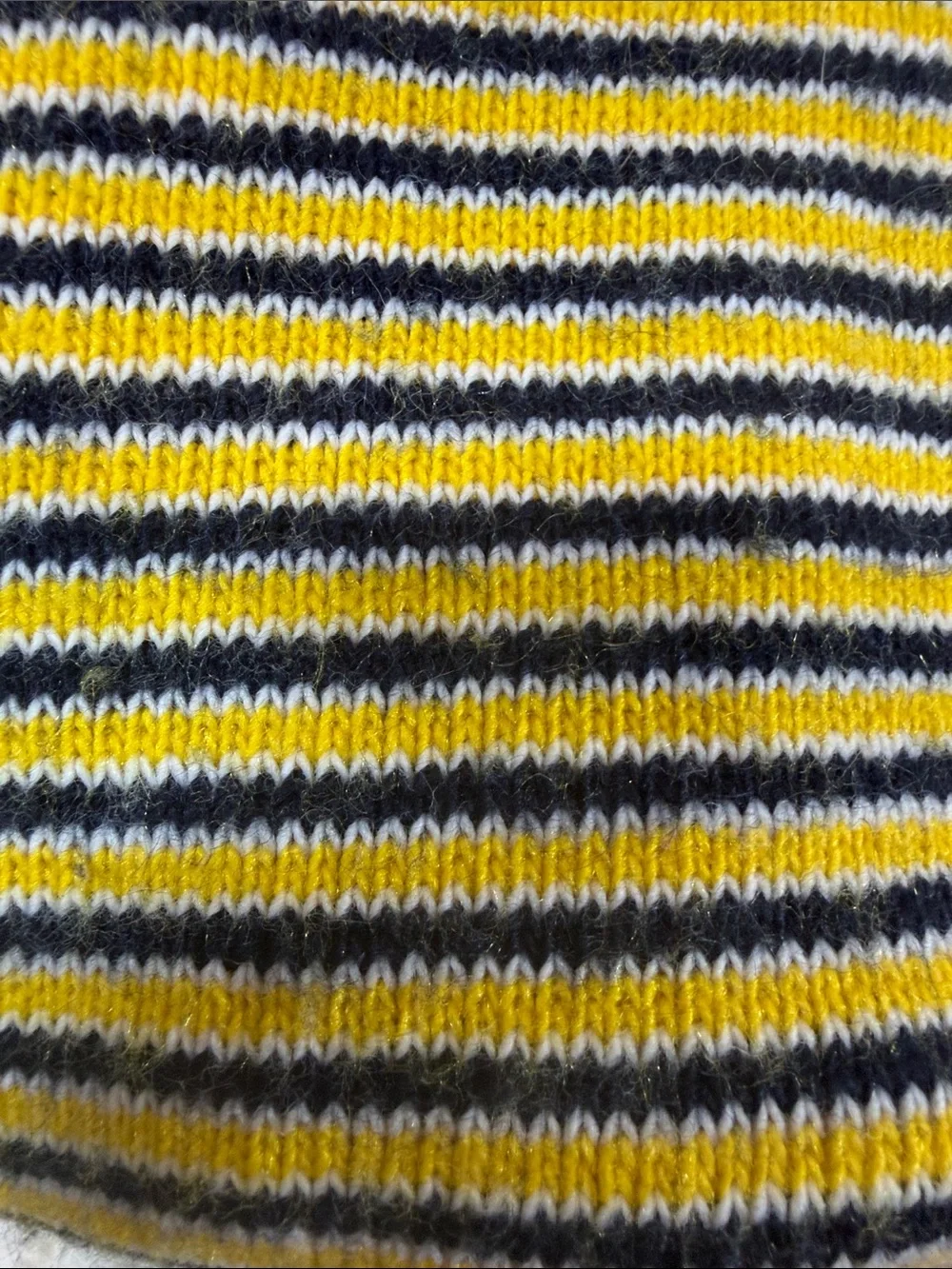 UCLA Striped Yellow & Navy Knit Scarf 349